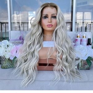 Lace front human hair wig "king kylee platinum"